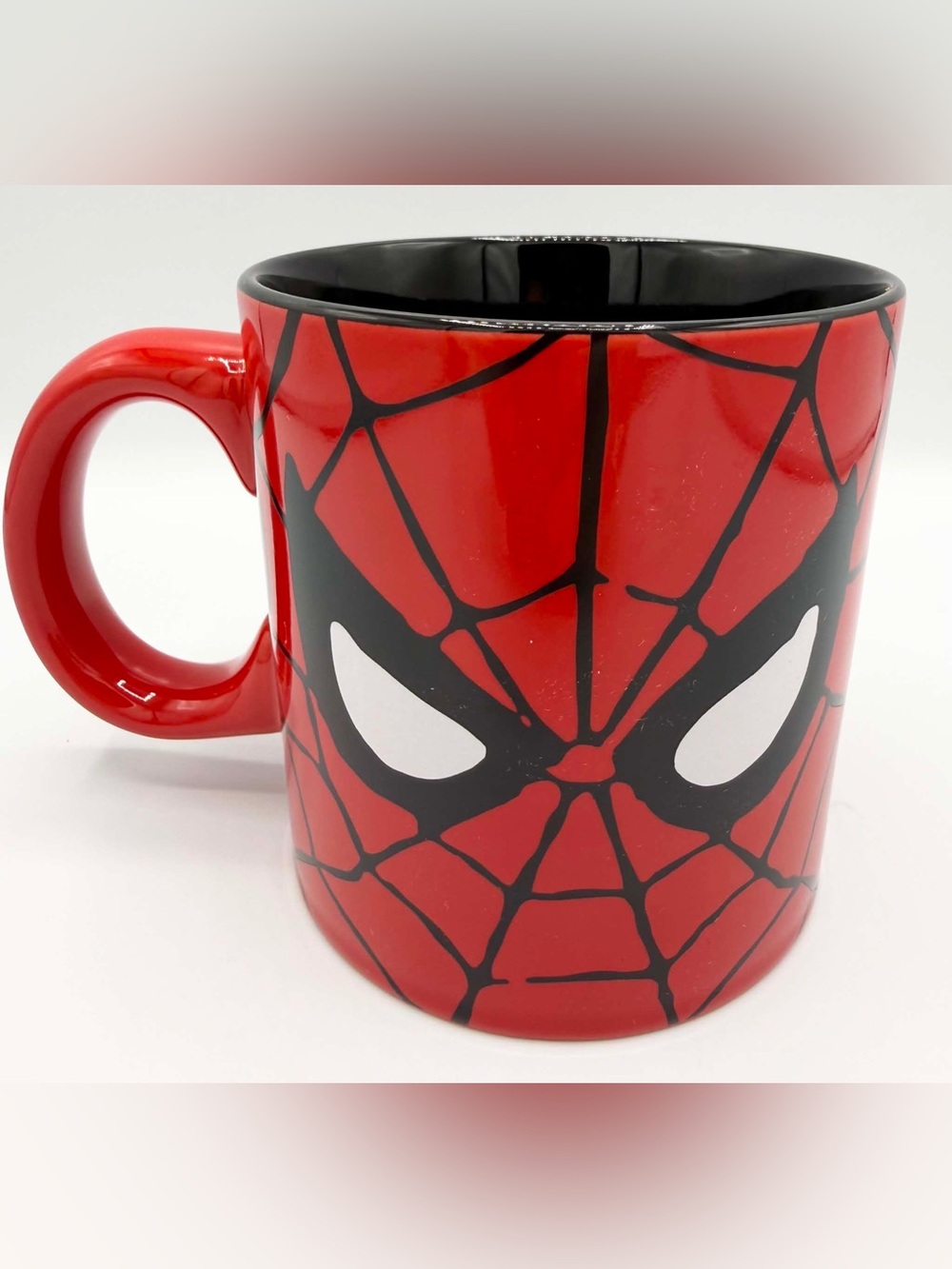 Marvel Spider Man Face Collectible Coffee Tea Mug Cup 20 Oz Ceramic Red & Black